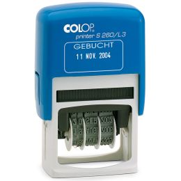 COLOP Datumstempel Printer S260/L3 GEBUCHT, blau