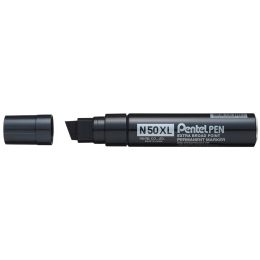 Pentel Permanent-Marker N50XL, Keilspitze breit, schwarz