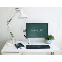UNiLUX Tischleuchte SUCCESS 80, Klemme/Sockel, schwarz